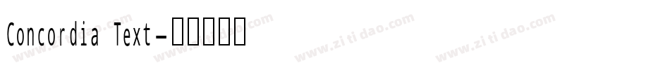 Concordia Text字体转换